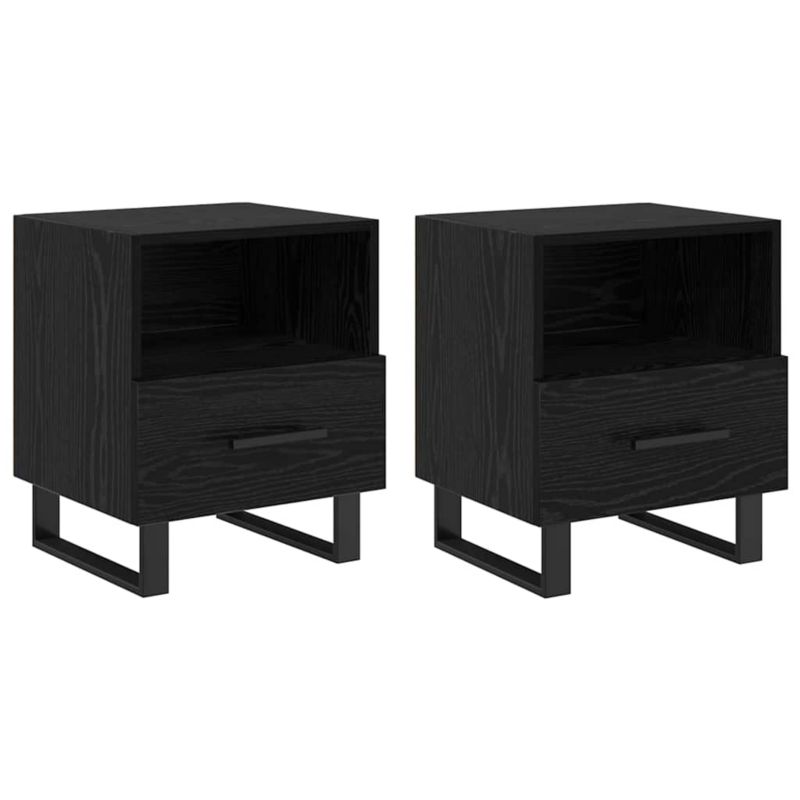 Szafki nocne WaszeMeble czarny dąb WM-882091 2 szt.