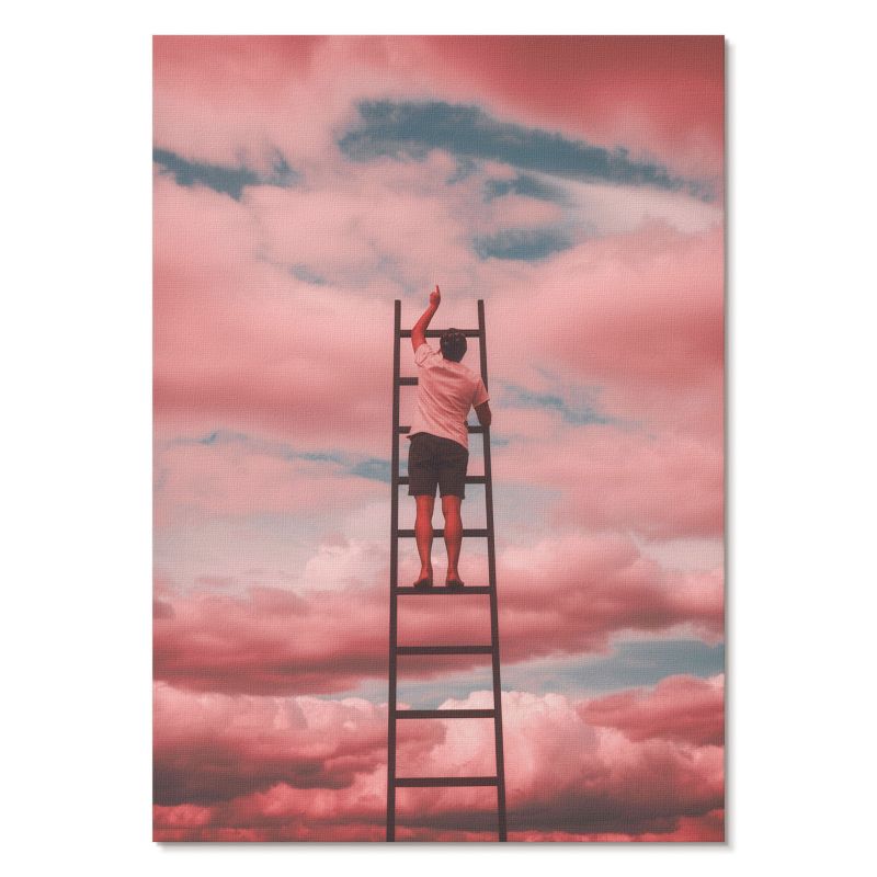 Nowoczesny Plakat na Płótnie Tulup 21x29,7 cm (A4) Podróż w niebo Do sypialni, salonu, przedpokoju 1 szt.