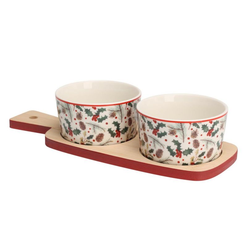 Zestaw do serwowania porcelanowy Koopman klasyczny świąteczny 26x10x6 cm 1 szt.