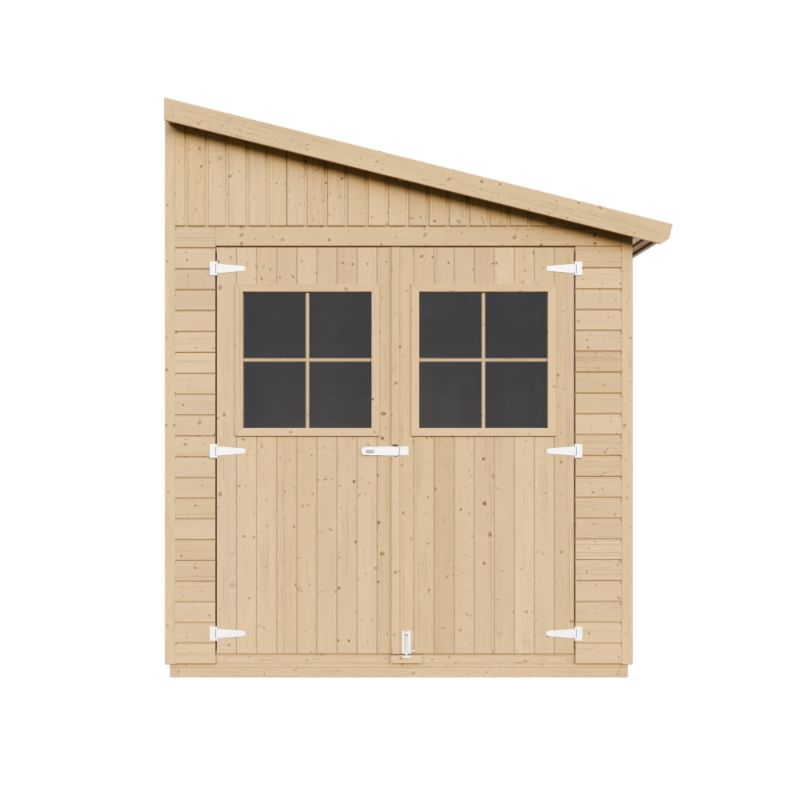 Drewniany domek ogrodowy Timbela M340A 8.1 m² konstrukcja panelowa drewno naturalne grubość deski 17 mm 1 szt.