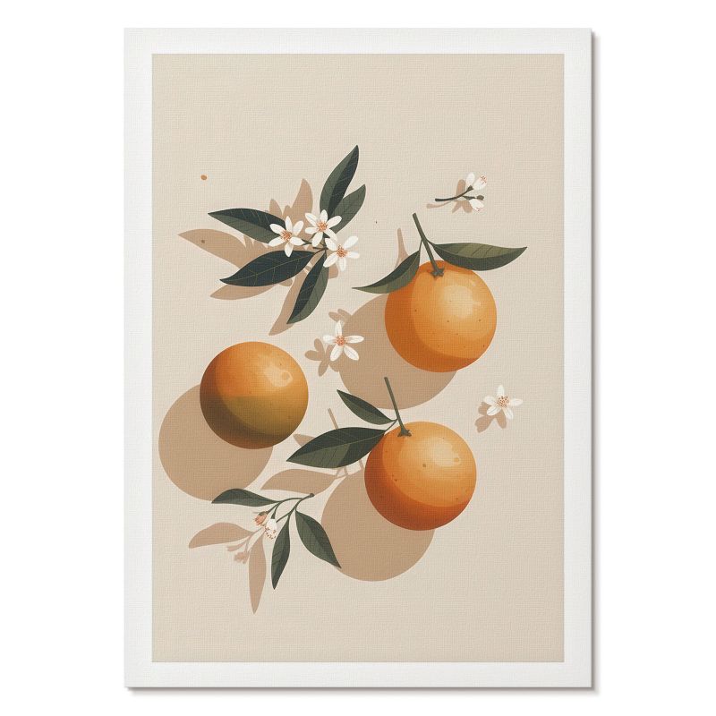 Obraz Plakat Canvas Tulup 42x59,4 cm (A2) Pomarańcze ilustracja Do kuchni, salonu, biura 1 szt.