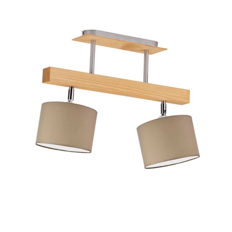 Lampa wisząca Volta Light Factory żyrandol plafon z abażurem walec Cappuccino BONITA P2 1szt.