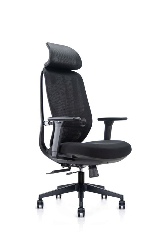 Fotel Meb-lab ergonomiczny Nobrium czarny tkanina/siatka 1szt