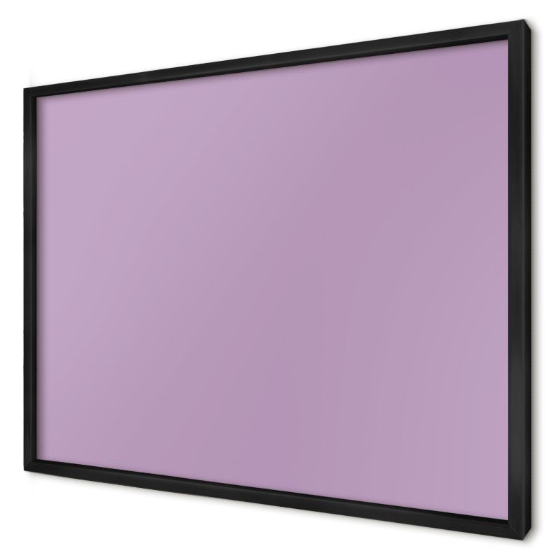 Ozdobna tablica na magnesy Wallfluent 70x50 Jasny fioletowy w czarnej ramie 1szt