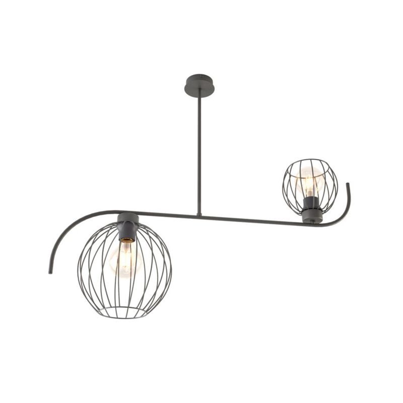 Lampa wisząca Emibig ECHO czarna 2xE27x20W IP20 wym:70x80x24cm - 1 szt.