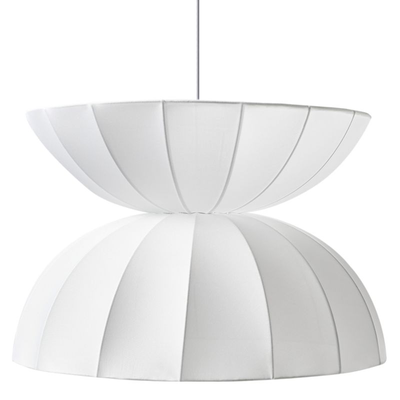 Lampa wisząca Debons Jedwab syntetyczny Biały 1 szt.