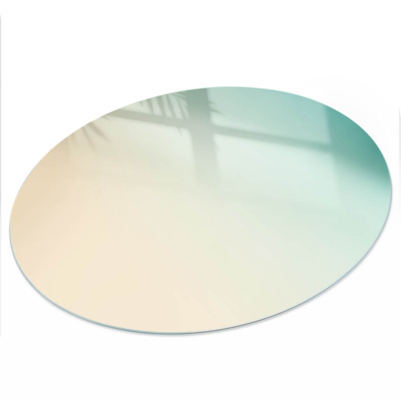 Blat Na Stół ArtPrintCave fi60 cm Kolorowy minimalizm - Szklany Blat do Stolika Kawowego 1 szt.