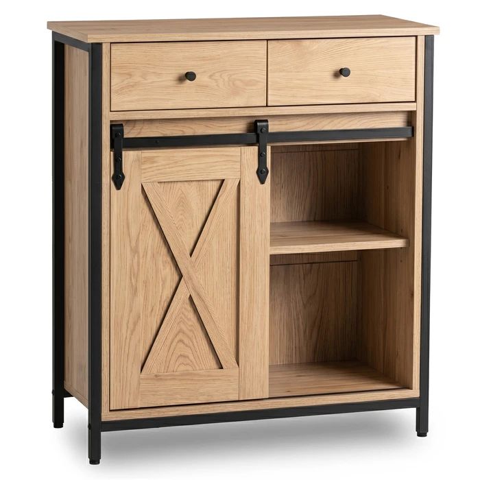 Komoda Mebel Elite z Szufladami Półkami Mała Do Salonu Sypialni Dąb Czarny COLE 70cm 1 szt.