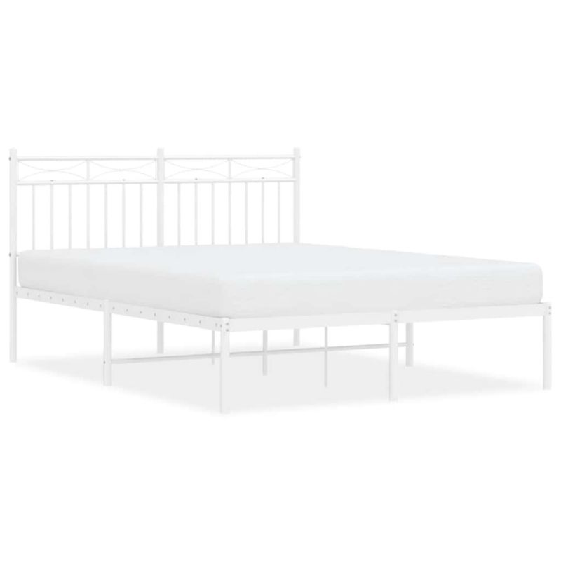 Rama łóżka WaszeMeble 135x190 cm Biały metal WM-373739 1 szt.