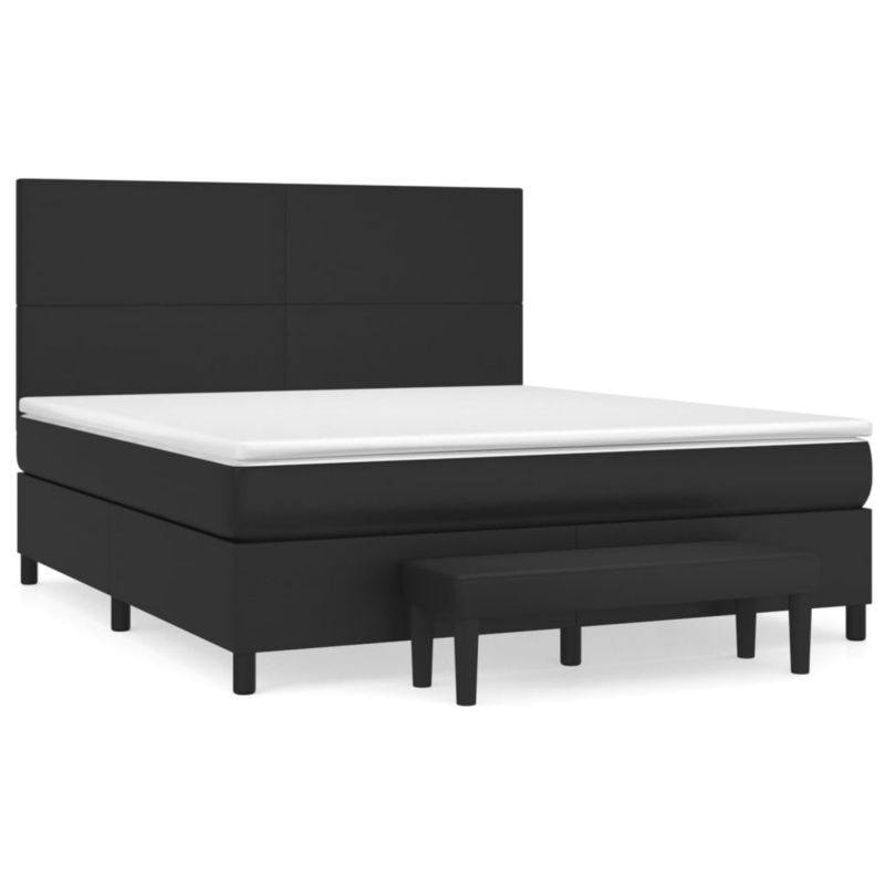 Łóżko kontynentalne WaszeMeble 180x200 cm czarne WM-3137557 1 szt.