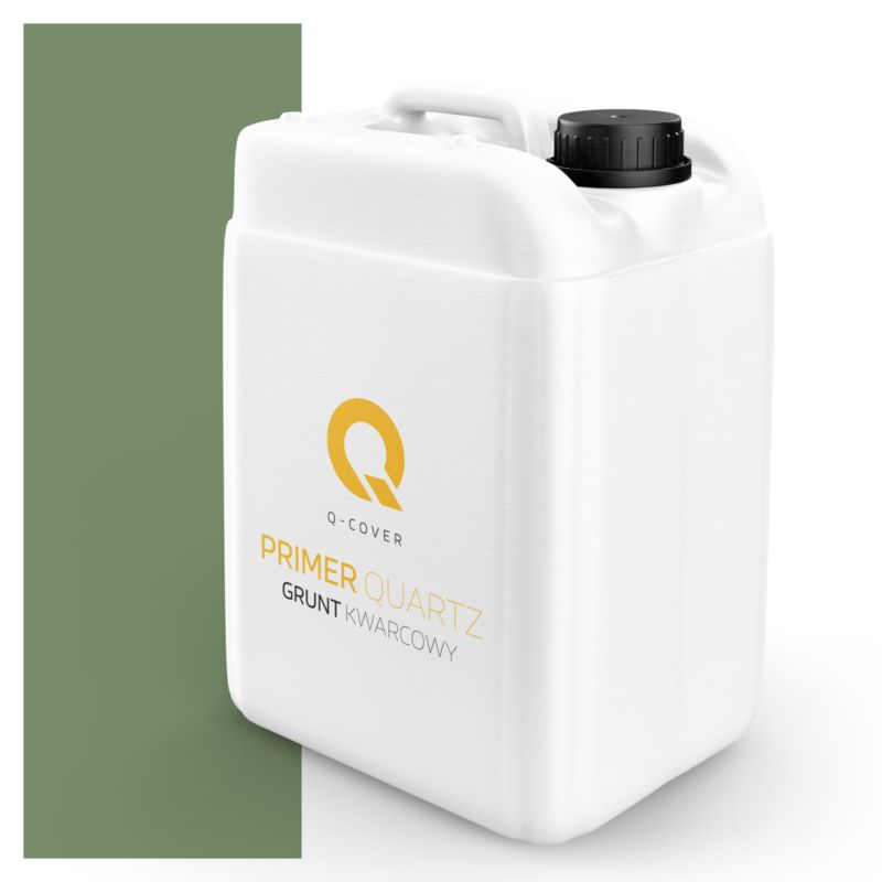 Grunt Kwarcowy pod Tynk Silikonowy Q-Cover Zielony ciemny F476 7.5KG
