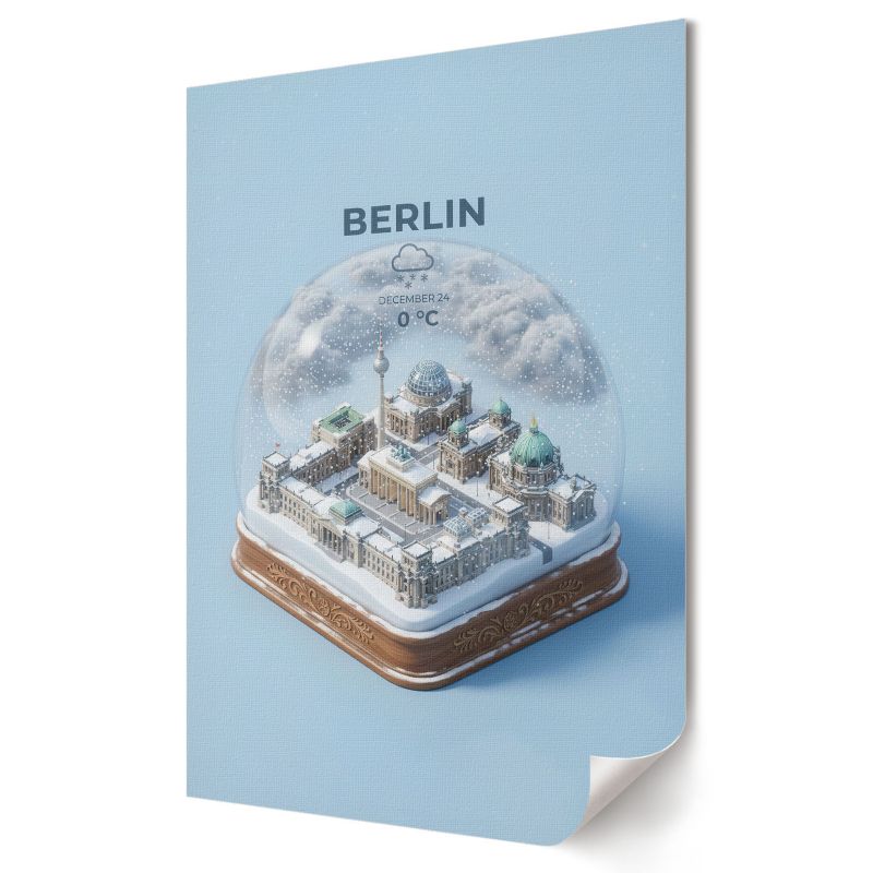 Plakat na płótnie Wallfluent Format A2 Kula śniegowa Berlin Artysta Jorn 1 szt.