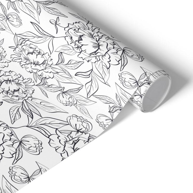 Okleina Meblowa Tulup 50x100 cm Kwiatowy wzór Samoprzylepna Folia do Renowacji DIY 1 rol.