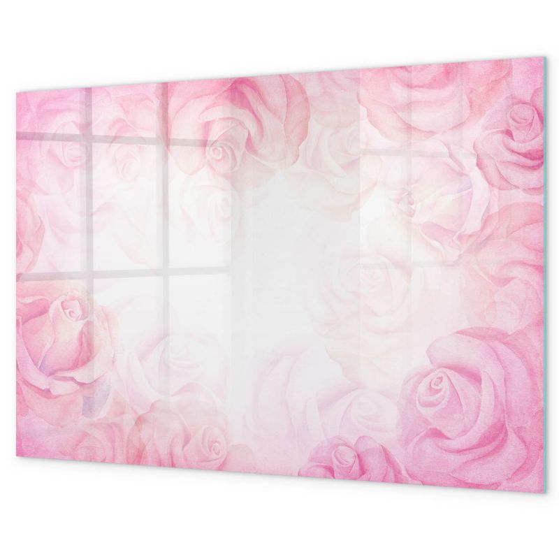 Tablica Do Rysowania Magnetyczna Tulup 90x60 cm Róże abstrakcja Planer ścienny do kuchni Czarny marker 1 kpl