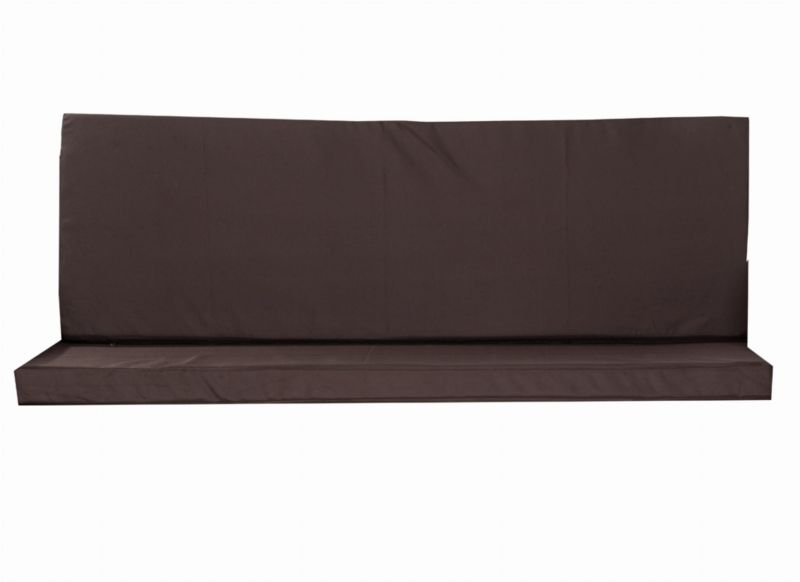 Poduszka ogrodowa na huśtawkę 3-osobową, Setgarden, 130x50x50cm, brązowa poduszka ogrdowa na ławkę zdejmowany pokrowiec, 1szt