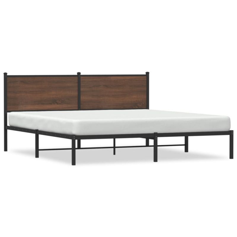 Łóżko metalowe WaszeMeble 183x213 cm brązowy WM-4007770 1 szt.