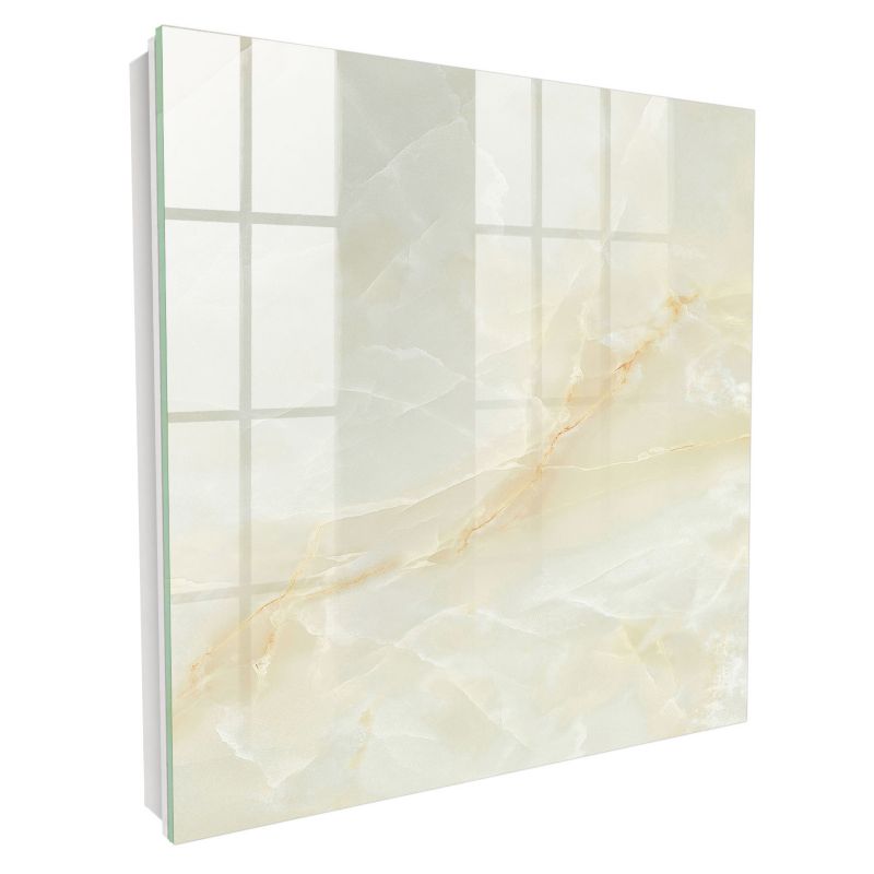Metalowa Skrzynka Na Klucze Tulup 30x30 cm Elegancja marmuru 1 - Biała - Otwierana na prawo 1 szt.