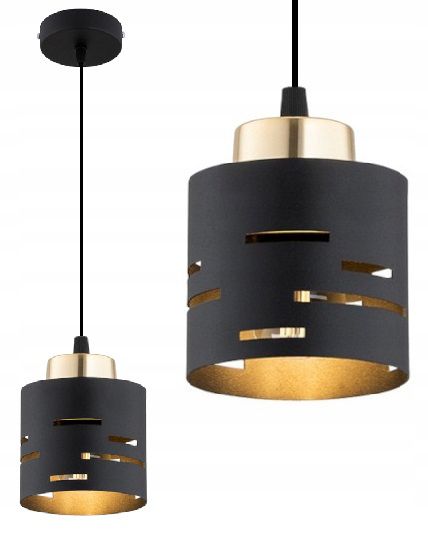 Lampa Wisząca Elko-Lighting Vox Zwis 1-Punktowy E27 czarny 1 szt