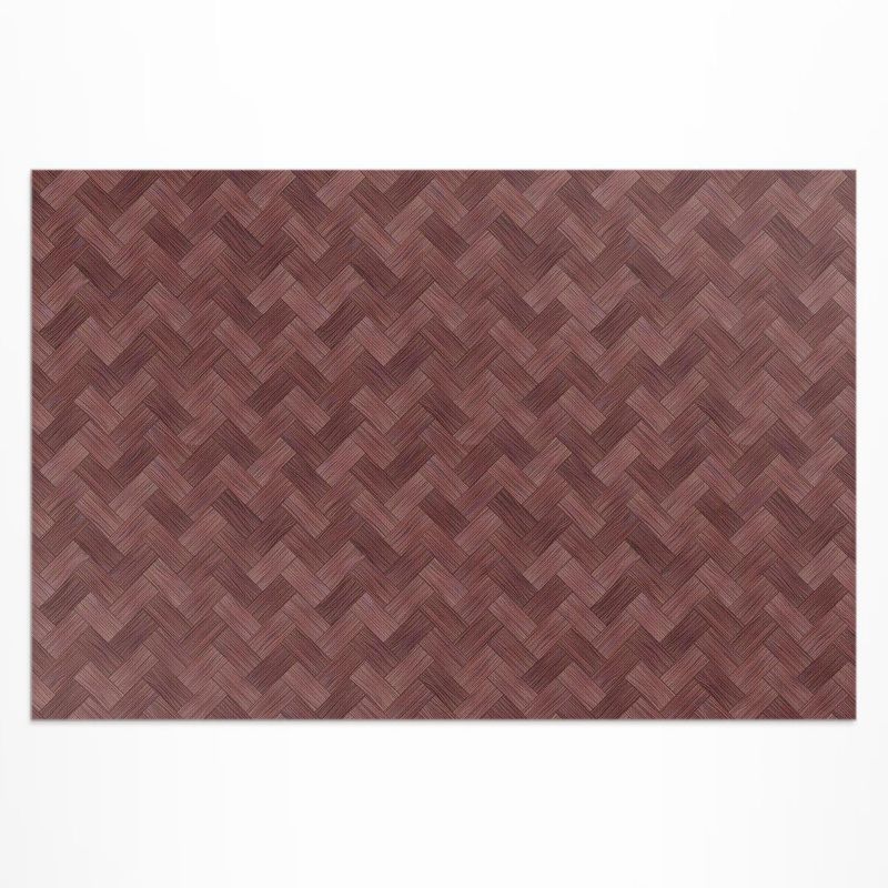 Balkonowy Dywan Winylowy UV Wallfluent 100x150 cm Pleciony parkiet modna jodełka 1 szt.