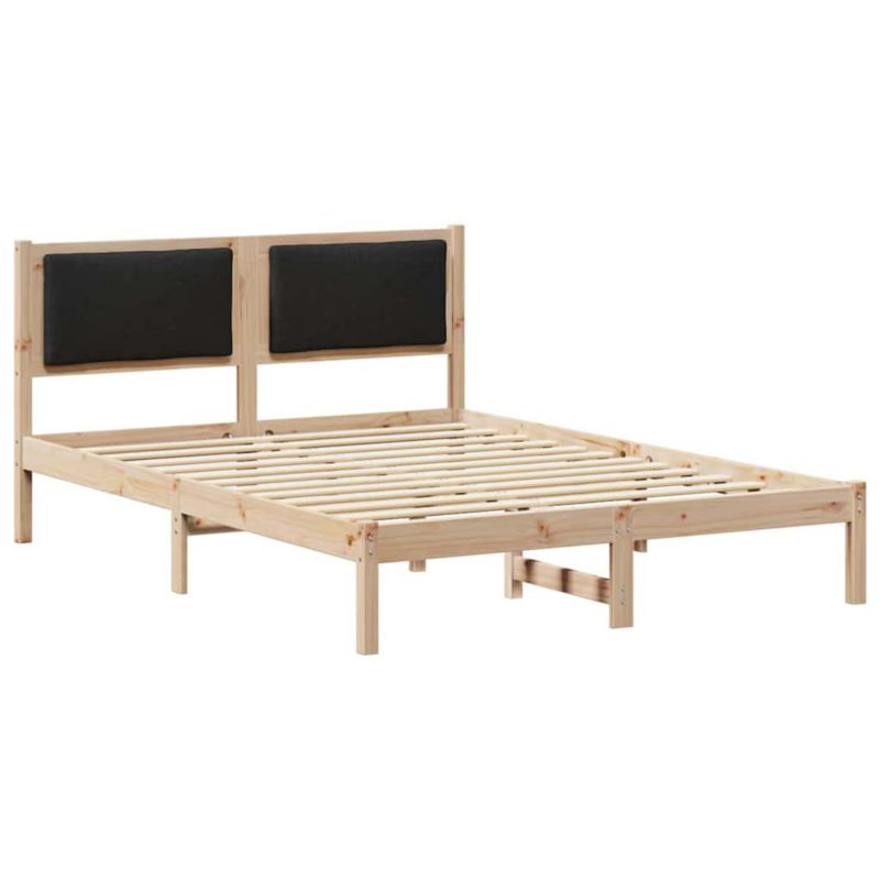 Łóżko Drewniane WaszeMeble 140x190 cm Brązowe WM-878126 1 szt.