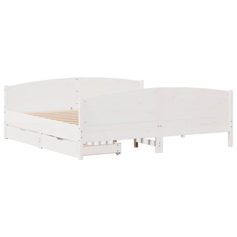 Łóżko drewniane WaszeMeble 180x200 cm biała WM-3301780 1 szt.