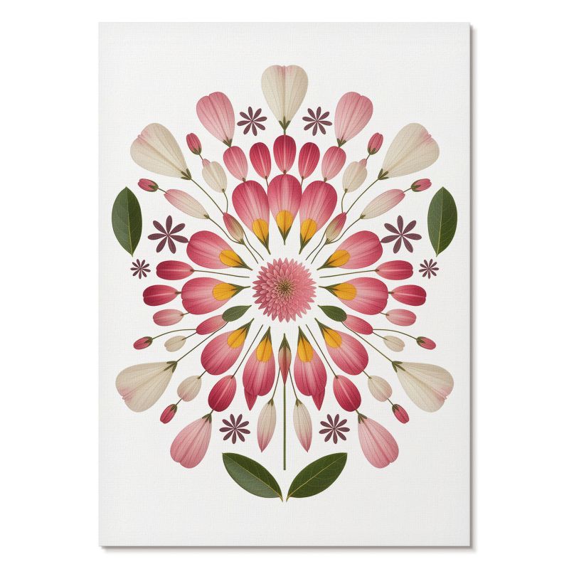 Plakat na Ścianę Tulup 29,7x42 cm (A3) Kwiatowy wzór Do salonu, sypialni, biura 1 szt.