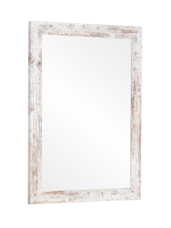 Lustro Profilmat wiszące 50x40 w ramie kolor shabby biały 1szt.