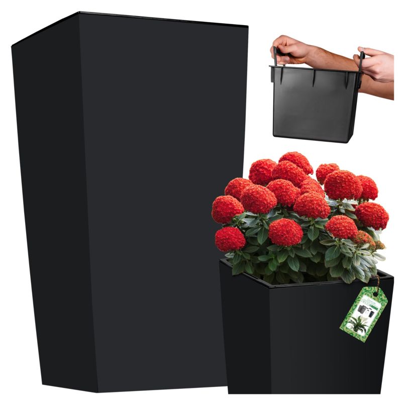 Doniczka Deco4Home donica antracyt matowa 50cm 1 szt.