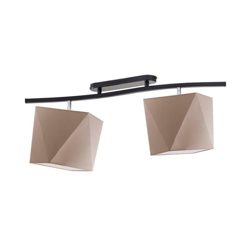 Lampa wisząca zwis Volta Light Factory żyrandol sufitowa z abażurami diament Cappuccino MICHELLE FALA P2 1szt.