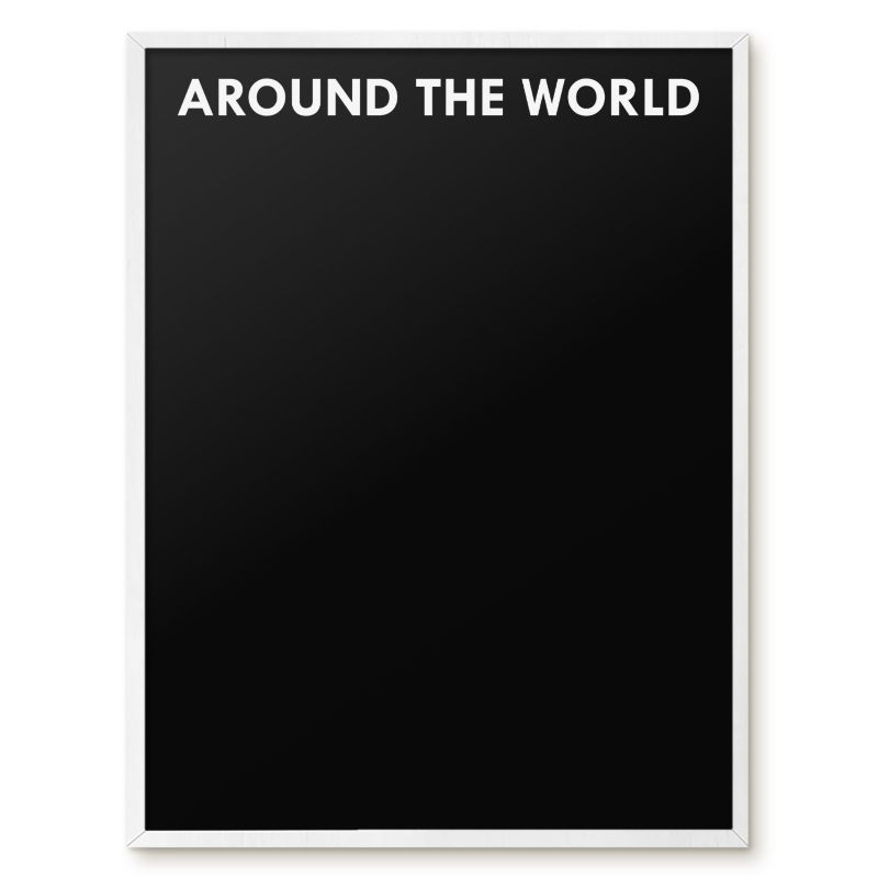 Tablica Na Magnesy Z Podróży Tulup 60x80 cm Around the world 7 - Biała rama Do salonu, sypialni 1 szt.
