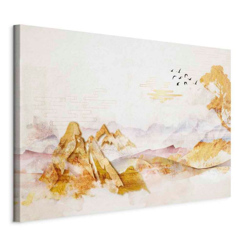 Obraz Artgeist Złote góry 30 x 20 cm flizelina 1 szt