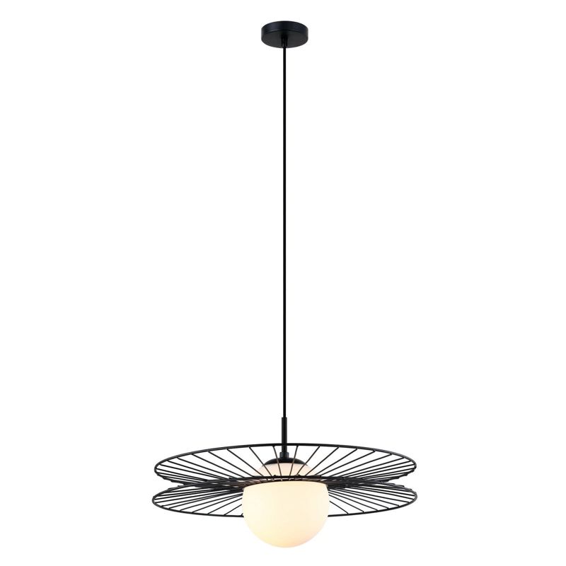 Lampa sufitowa wisząca Italux Sandy 9974 czarno-biała nowoczesna 1xE27 x 40W 1 szt.