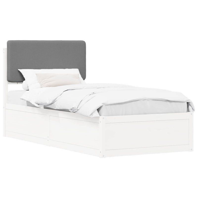 Łóżko Drewniane WaszeMeble 90x200 cm Białe WM-877658 1 szt.