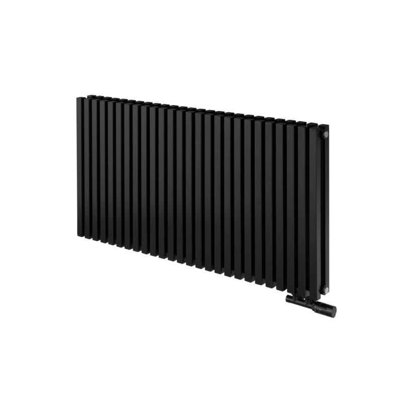 Grzejnik dekoracyjny poziomy Nomad 600x1170 czarny 1 szt.