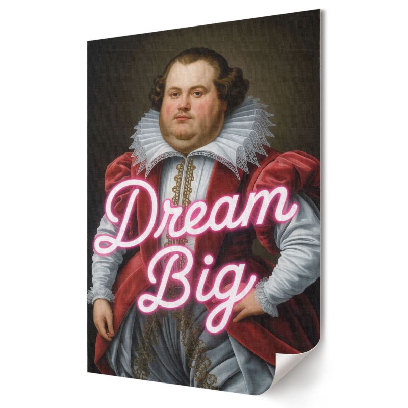 Plakat canvas Wallfluent Format A2 Dream Big Artysta Eva "Signal" Brand 1 szt.
