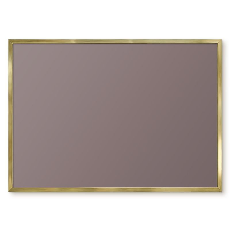 Tablica Na Magnesy Z Wakacji Tulup 70x50 cm Popielaty brąz - Złota rama Do sypialni, salonu 1 szt.