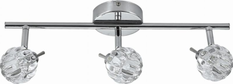 Lampa sufitowa Candellux Bombola przezroczysto-chromowana wym: 13 x 47 x 8 cm 3xG9 x 40W 1 szt.