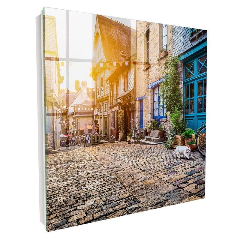 Pudełko Na Klucze Tulup 30x30 cm Miejski spokój 1 - Biała - Otwierana na prawo 1 szt.