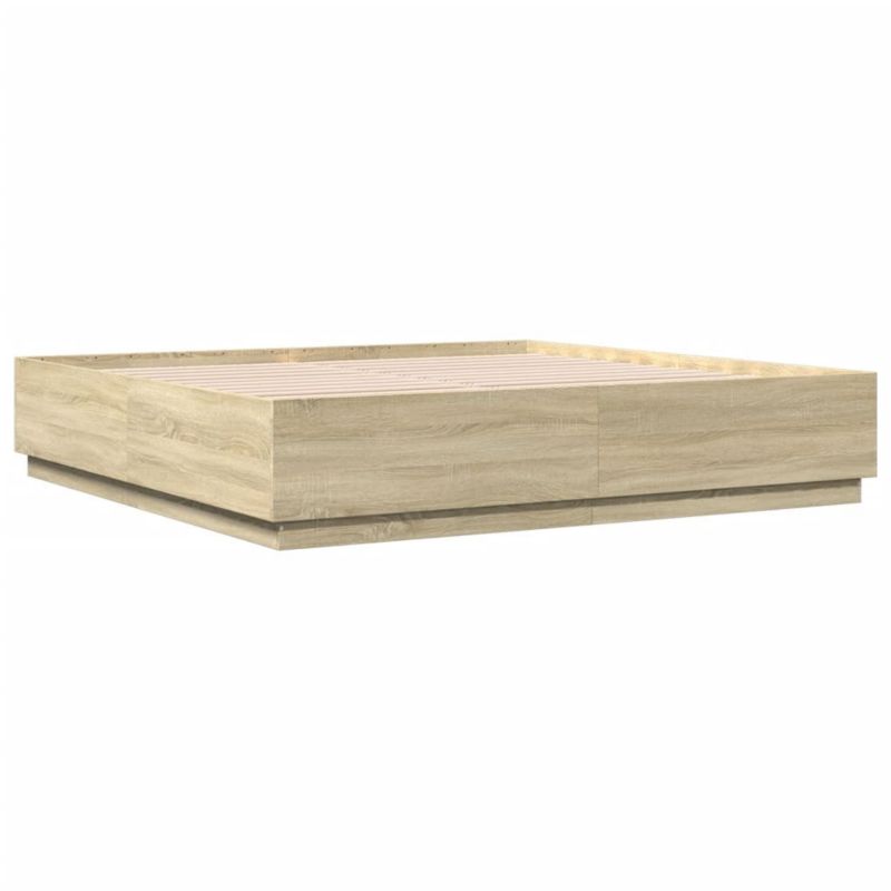 Łóżko drewniane WaszeMeble 200x200 cm brązowe WM-3209585 1 szt.
