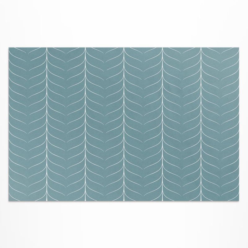 Zewnętrzny Dywan Winylowy Wallfluent 80x120 cm Linearny minimalistyczny wzór jodełki 1 szt.