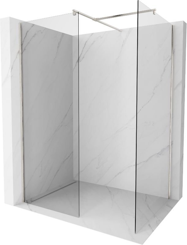 Ścianka prysznicowa Mexen Kioto transparent nikiel szczotkowany 150x85 cm 800-150-202-97-00-085 1 szt.