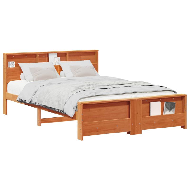 Łóżko Drewniane WaszeMeble 160x200 cm Brązowe WM-3394221 1 szt.