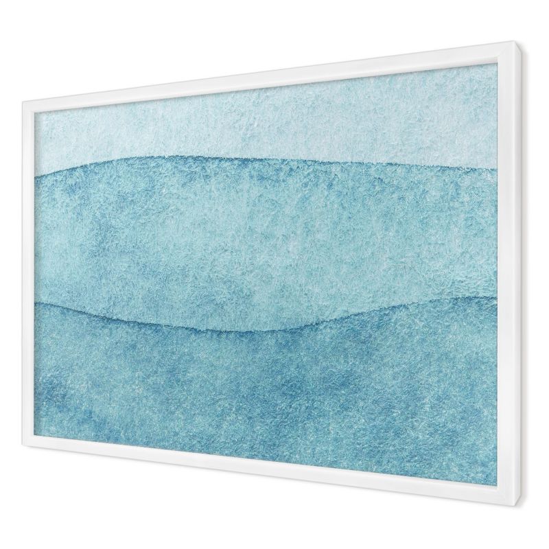 Ozdobna tablica na magnesy Wallfluent 60x40 Niebieskie fale w białej ramie 1szt