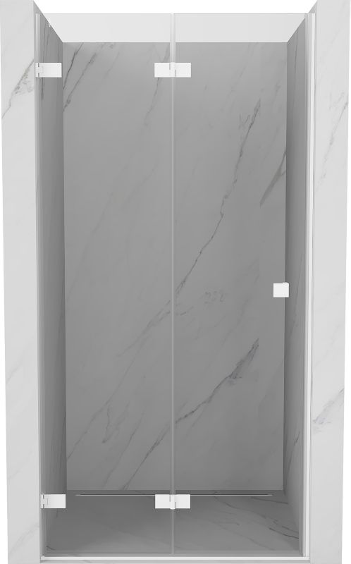 Drzwi prysznicowe składane Mexen Lunar-F białe 95x200 cm 1 szt.