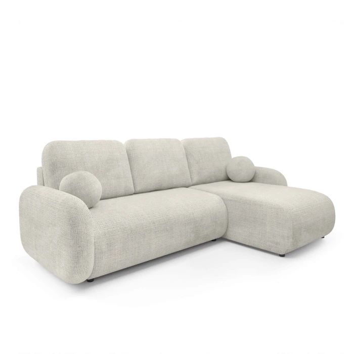 Narożnik Mebel Elite GRANDE z funkcją spania dwuosobowy beżowy 1 szt