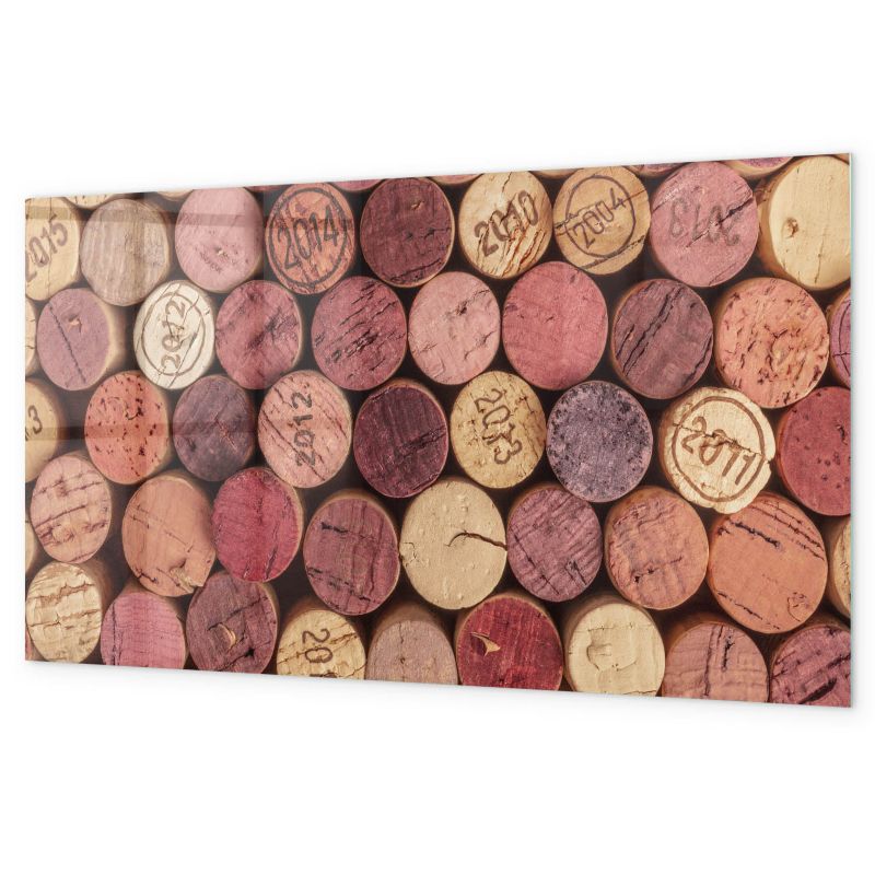 Tablica Magnetyczna Szklana Tulup 120x60 cm Korki wina Na zdjęcia i notatki 1 kpl