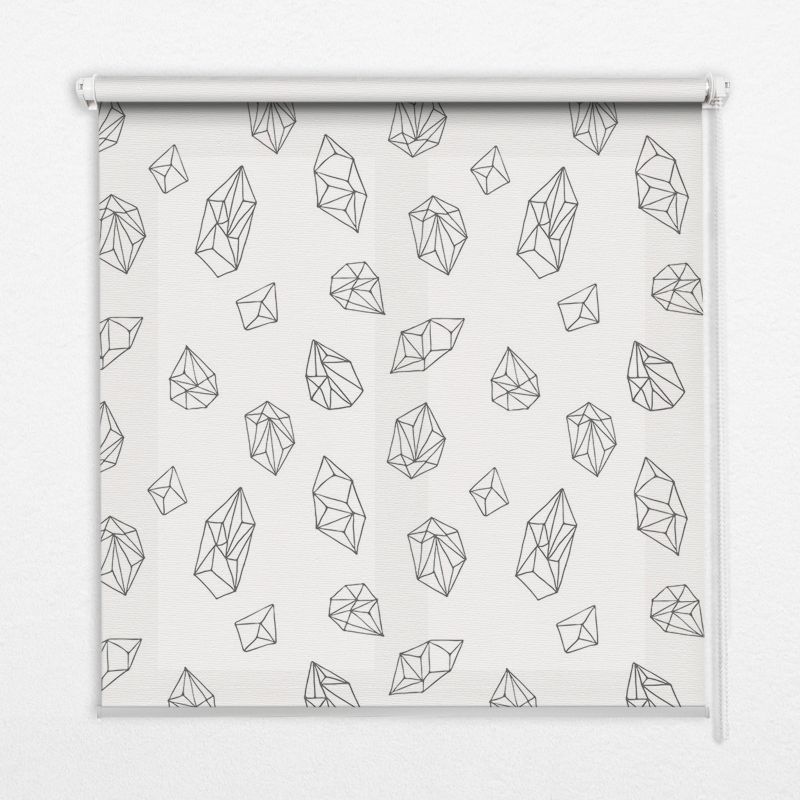 Roleta Do Okien Tulup 120x140 cm Kształty Geometryczne Montaż do ściany/sufitu 1 szt.