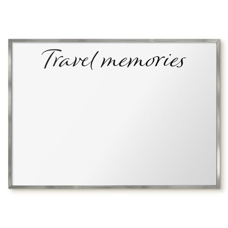 Tablica Na Magnesy Z Podróży Tulup 100x70 cm Travel memories 4 - Srebrna rama Do salonu, sypialni 1 szt.