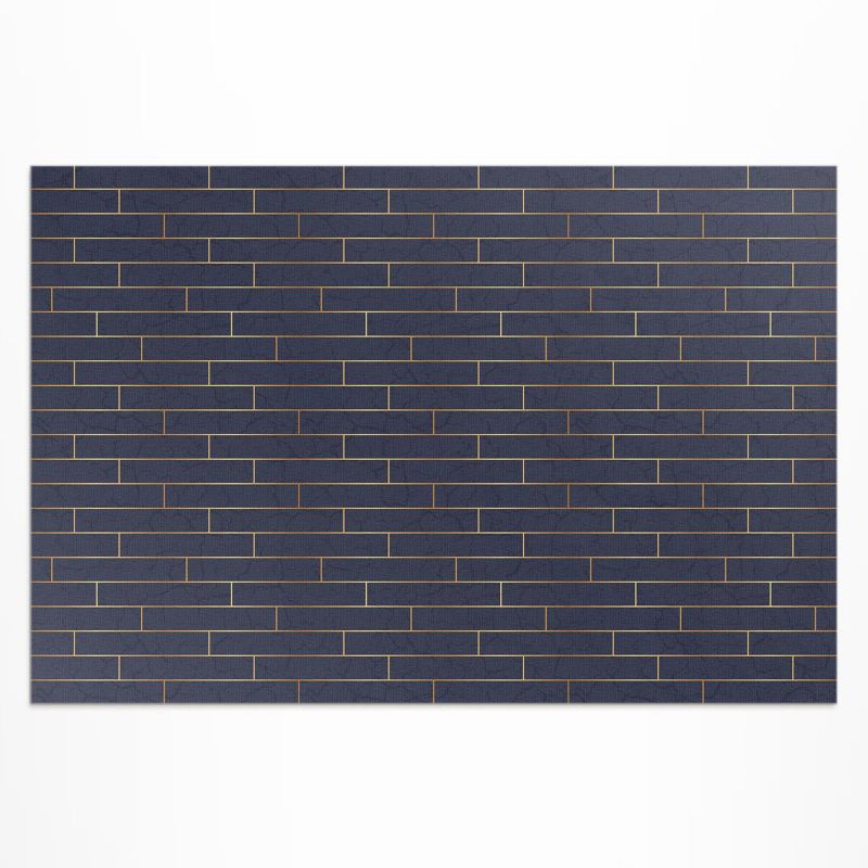 Dywan Winylowy Zewnętrzny Wallfluent 80x120 cm Nowoczesny ciemny parkiet regularne linie 1 szt.
