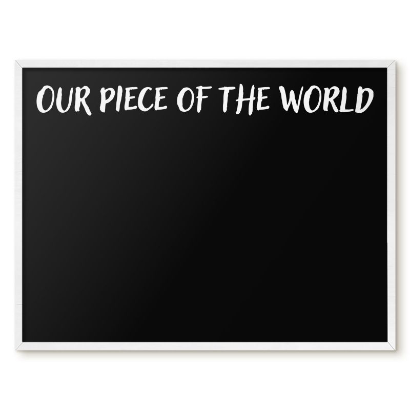 Tablica Na Magnesy Z Wakacji Tulup 80x60 cm Our piece of the world 5 - Biała rama Do salonu, sypialni 1 szt.